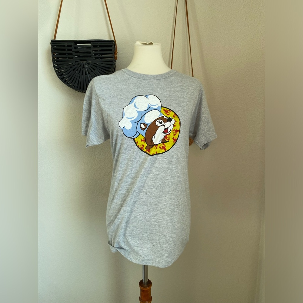 Bucees "Do You Even Boil Breaux" Grey T-Shirt, Size Small